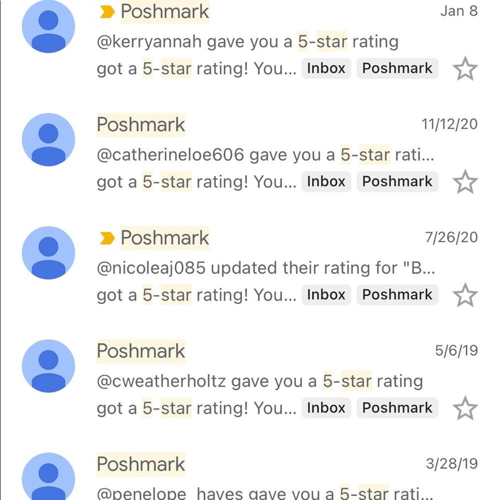 I’m a 5⭐️ seller!